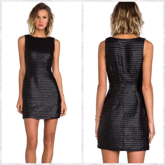 BB Dakota Dresses & Skirts - BB Dakota Branson faux leather sheath dress